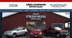 Desktop Screenshot of gregchapmanmotors.com